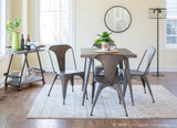 Austin Industrial Dining Table in Antique by LumiSource