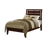 Serinity Casual Panel Bed with Cut-out Headboard Rich Merlot