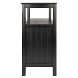 Winsome Wood Timber Buffet Cabinet, Sideboard, Black 20236-WINSOMEWOOD