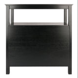 Winsome Wood Timber Buffet Cabinet, Sideboard, Black 20236-WINSOMEWOOD