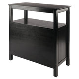 Winsome Wood Timber Buffet Cabinet, Sideboard, Black 20236-WINSOMEWOOD