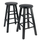 Element Counter Stools, 2-Piece Set, Black