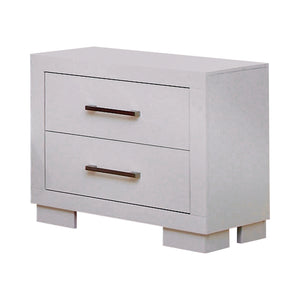 Jessica Contemporary 2-drawer Nightstand