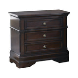 Cambridge Traditional 3-drawer Rectangular Nightstand Cappuccino