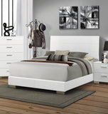 Felicity Contemporary Panel Bed Glossy White