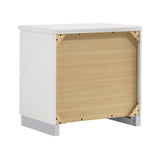 Felicity Contemporary 2-drawer Nightstand Glossy White