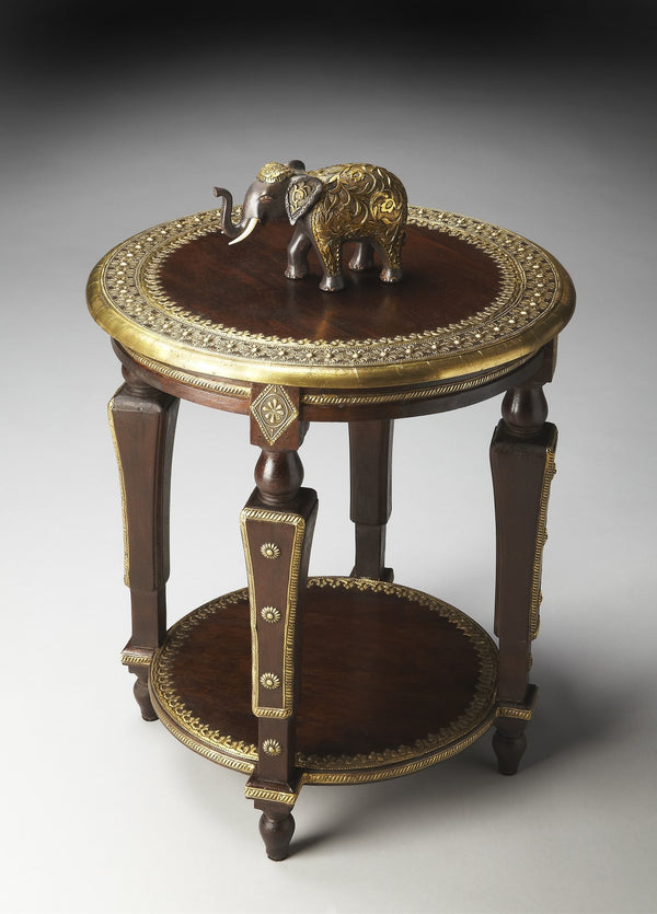 Butler Specialty Ranthore Round Brass Accent Table 2039290
