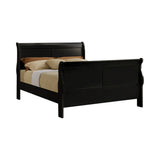 Santee Louis Philippe Traditional Sleigh Panel Bed