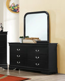 Louis Philippe Traditional Rectangle Dresser Mirror