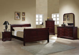 Santee Louis Philippe Traditional Sleigh Panel Bed