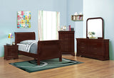 Santee Louis Philippe Traditional Sleigh Panel Bed