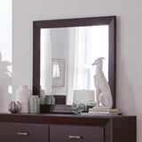 Kauffman Transitional Rectangular Mirror – Sleek Design with Natural Oak Finish for Modern Spaces