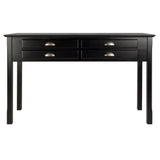 Winsome Wood Timber Console Hall Table, Black 20450-WINSOMEWOOD