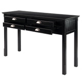 Winsome Wood Timber Console Hall Table, Black 20450-WINSOMEWOOD