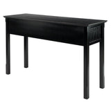 Winsome Wood Timber Console Hall Table, Black 20450-WINSOMEWOOD