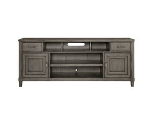 Newport 74" Stone Finish TV Console - Handcrafted with Elegant Design & Smart Storage Solutions