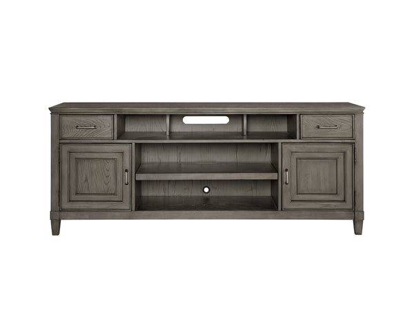 Newport 74" Stone Finish TV Console - Handcrafted with Elegant Design & Smart Storage Solutions