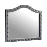 Deanna Traditional Button Tufted Mirror