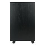 Winsome Wood Halifax 5-Drawer Mobile Cabinet, Black 20519-WINSOMEWOOD