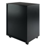 Winsome Wood Halifax 5-Drawer Mobile Cabinet, Black 20519-WINSOMEWOOD