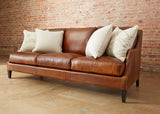 Olivia and Quinn Jane Sofa With Welt Trim Orville Porcelain Performance Fabric