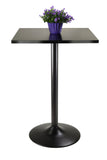 Winsome Wood Obsidian Square Dining Table, Black 20522-WINSOMEWOOD