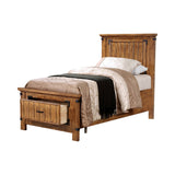 Brenner Country Rustic Storage Bed Rustic Honey