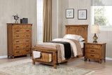 Brenner Country Rustic Storage Bed Rustic Honey