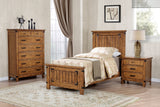 Brenner Country Rustic Panel Bed Rustic Honey