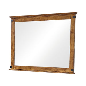 Brenner Country Rustic Rectangular Mirror Rustic Honey