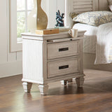 Franco French Country 2-drawer Nightstand Antique White