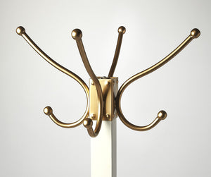 Butler Specialty Logan Square White & Gold Coat Rack/Tree 2059126