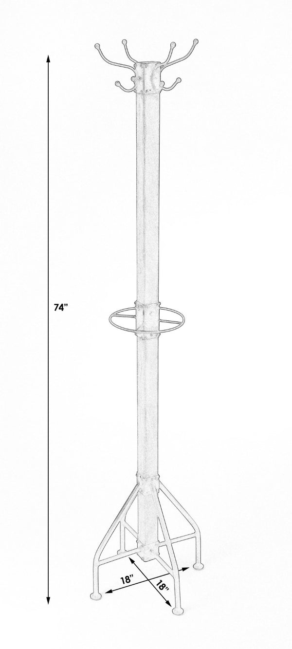 Butler Specialty Logan Square White & Gold Coat Rack/Tree 2059126