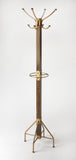 Butler Specialty Logan Square Wood & Antique Gold Coat Rack/Tree 2059226