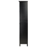 Winsome Wood Burgundy Wine Display Tower, Black 20667-WINSOMEWOOD