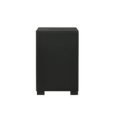 Blacktoft Contemporary 2-drawer Nightstand Black