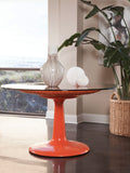 Signature Designs Seascape Orange Dining Table With Glass Top