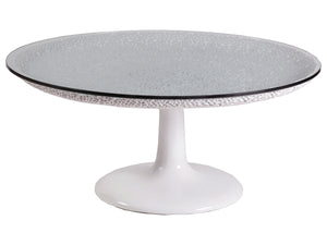 Signature Designs Seascape Round White Cocktail Table