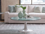 Signature Designs Seascape Round White Cocktail Table