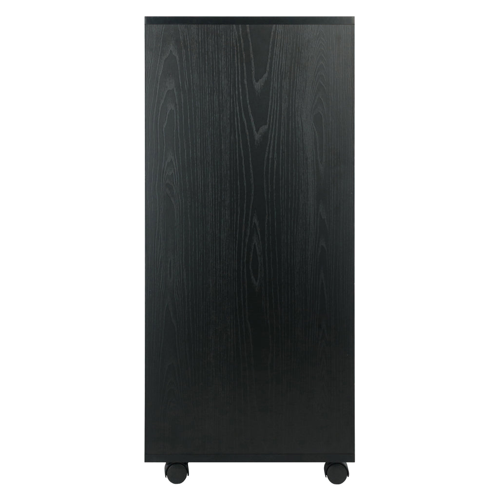 Winsome Wood Halifax 7-Drawer Mobile Cabinet, Black 20792-WINSOMEWOOD