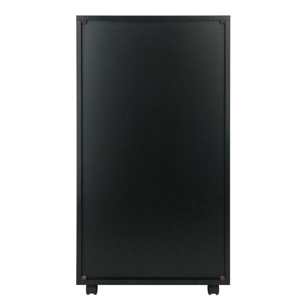 Winsome Wood Halifax 7-Drawer Mobile Cabinet, Black 20792-WINSOMEWOOD