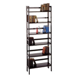 Winsome Wood Terry 3-Tier Foldable Shelf, Stackable, Black 20896-WINSOMEWOOD