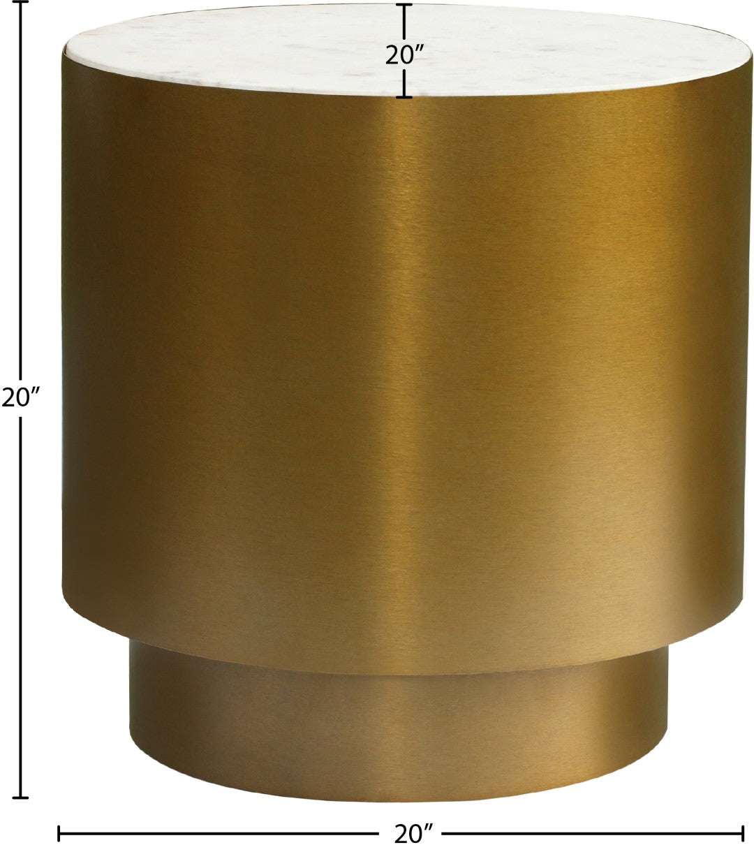 Presley Contemporary End Table - Thumbnail 3