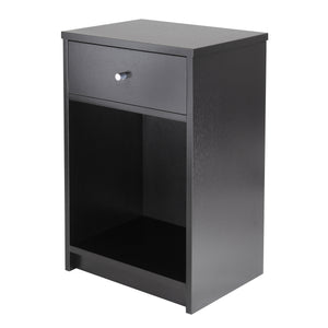 Winsome Wood Squamish Accent Table, Nightstand, Black 20914-WINSOMEWOOD