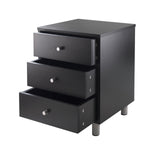Winsome Wood Daniel Accent Table, Nightstand, Black 20933-WINSOMEWOOD