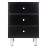 Winsome Wood Daniel Accent Table, Nightstand, Black 20933-WINSOMEWOOD