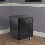 Winsome Wood Daniel Accent Table, Nightstand, Black 20933-WINSOMEWOOD