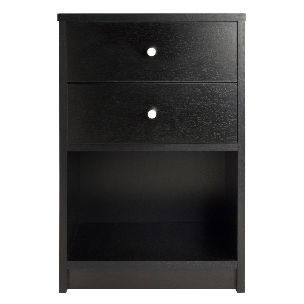 Winsome Wood Ava Accent Table, Nightstand, Black 20936-WINSOMEWOOD