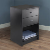 Winsome Wood Ava Accent Table, Nightstand, Black 20936-WINSOMEWOOD