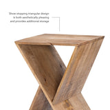 Trevor Triangle Side Table Natural